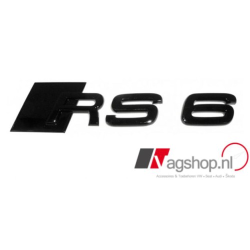 Audi RS6 Zwart Embleem Achter